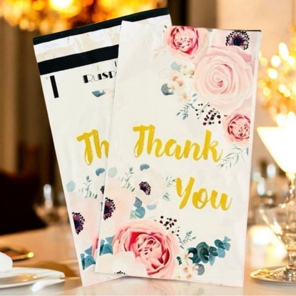 (10) 6x9 Thank you Poly Mailers